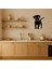 Beyaz ve Bej Köpek Tasarımı Iç Mekan Dekoratif Tablo - KT9446-5658 2