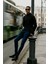 Erkek K.mavı Slim Fit Dar Kesim Magic Denim Esnek Jean Kot Pantolon 7