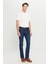 Erkek K.mavı Slim Fit Dar Kesim Magic Denim Esnek Jean Kot Pantolon 5