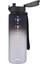 1000ML Büyük Boy Soft Touch Çift Renk Motivasyon Tritan Su Matarası (Siyah-Beyaz) 2