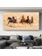 Koşan Atlar Kanvas Sanatı – Toz Bulutu Oluşturan At Sürüsü, Büyük Duvar Sanatı, Kanvas Tablo 4