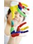 6'lı Yıkanabilir Parmak Boyası Seti - Mavi, Yeşil, Siyah, Beyaz, Sarı, Kırmızı (25 ml) 4