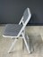 Buse Çalışma Masası Ofis Bilgisayar Masası + Katlanır Sandalyeli 103 cm Metal Siyah Ayak 4