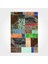 Jasmine Patchwork Kahverengi Pamuk Kare Modern Desenli Pamuk Makinada Yıkanabilir Hav Toz Vermez Leke Tutmayan Kaymaz Taban Dijital Makine Baskı Salon Yolluk Mutfak Halı 1