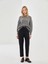 Lcw Vision Siyah Beli Kemerli Loose Fit Kadın Pantolon 1