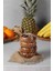 Doğal Akasya Ağacı Yuvarlak Çerezlik Seti - 11x3,5 cm, Kahverengi, 4'lü 3
