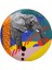 Wild Life Elephant Düz Tabak 28cm 1