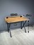 Buse Çalışma Masası Ofis Bilgisayar Masası + Katlanır Sandalyeli 103 cm Metal Siyah Ayak 3