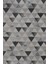 Gri Geometrik Etnik Modern Desenli Pamuk Makinada Yıkanabilir Hav Toz Vermez Leke Tutmayan Kaymaz Taban Dijital Makine Baskı Salon Yolluk Mutfak Halı 1