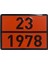 Metal 40X30 cm Levha (1 Adet) 23-1978 Likit Propan Sıvı Propan Taşımacılığı Tehlikeli Madde 2