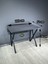 Buse Çalışma Masası Ofis Bilgisayar Masası + Katlanır Sandalyeli 103 cm Metal Siyah Ayak 3