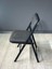 Buse Çalışma Masası Ofis Bilgisayar Masası + Katlanır Sandalyeli 103 cm Metal Siyah Ayak 5