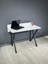 Buse Çalışma Masası Ofis Bilgisayar Masası + Katlanır Sandalyeli 103 cm Metal Siyah Ayak 2