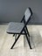 Buse Çalışma Masası Ofis Bilgisayar Masası + Katlanır Sandalyeli 103 cm Metal Siyah Ayak 5