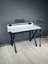 Buse Çalışma Masası Ofis Bilgisayar Masası + Katlanır Sandalyeli 103 cm Metal Siyah Ayak 3