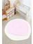 Dijital Kaymaz Yıkanabilir Pembe Yuvarlak Çocuk Halısı Çocuk Odası Dekorasyon Çocuk Oyun MATID7068 1