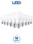 RTL01105-10 Rother A60 LED Ampul 15W E27 1520 Lümen 6000K Beyaz Işık Enerji Tasarruflu Ampul 10 Adet 1