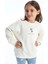 Lcw Kids Ekru Bisiklet Yaka Çiçekli Kız Bebek Sweatshirt ve Tayt 2'li 1