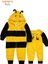 Welsoft Arı Yumuşak Peluş Fermuarlı Bebek Tulumu - 4 Yaş 4