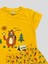 Erkek Çocuk %100 Pamuklu Sarı Ayıcık Çadır Kamp Desenli Kısa Kollu Şortlu Pijama Takımı 3