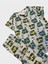 Erkek Çocuk %100 Pamuklu Gri Araba Desenli Kısa Kollu Altı Uzun Yazlık Pijama Takımı 2