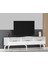 Alvinct 180 cm Tv Sehpası Beyaz-Beyaz 1