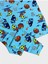 Erkek Çocuk %100 Pamuklu Mavi Yelken Balık Desenli Kısa Kollu Altı Uzun Yazlık Pijama Takımı 2