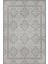 Nora Gri Geometrik Desenli Dokuma Tabanlı Modern Şönil Halı Al 502 2