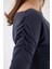 Füme Kayık Yaka Kol Büzgülü Bluz 2433 4