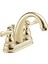 Faucet Windemere Centerset Banyo Bataryası, Altın Banyo Lavabo Bataryası, 2 Saplı Banyo Bataryası, Metal Tahliye Montajı, Parlak Pirinç B2596LF-PB 1