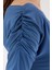 Indigo Kayık Yaka Kol Büzgülü Bluz 2515 4