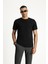 Bisiklet Yaka Slim Fit Dar Kesim Süprem Pamuklu Tişört 1