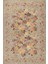 Florart Bej / Sarı Vintage Dokulu Çiçek Desenli Dokuma Tabanlı Şönil Halı Al 471 2