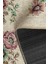Florart Krem / Çok Renkli Vintage Dokulu Doğa Temalı Çiçekli Dokuma Tabanlı Şönil Halı Al 489 5