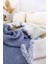 HB&Victory Müslin 6 Katlı %100 Pamuk Yorgan İndigo Renk Tek Kişilik 170X260 Cm. 2