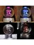 Ledli Usb'li Plastik Standlı Sevgili Çiftler I Love You Forever Kristal Küre Renkli Rgb LED 3D Lamba 6