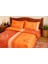 Premıum Kırmızı Turuncu Renk Pamuk Saten Çift Kişilik Nevresim Takımı Kutulu 1