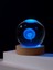 Ledli Usb'li Ahşap Standlı Karahindiba Temalı Kristal Küre Renkli Rgb LED 3D Oda Masa Gece Lambası 1