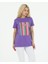 Creativity Baskılı Tshirt Mor 4