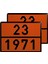 Metal 40X30 cm Levha (1 Çift) 23-1971 Doğalgaz Depolama Tüp Taşımacılık Tehlikeli Madde Uyarısı 4