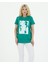 Grafik Desenli Tshirt Yeşil 1