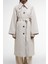 Robyn Trench Showerproof Ceket ST31 Mist/hessian Tartan 5