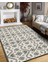Drom Dokuma Taban Makinede Yıkanabilen Kilim Kaymaz Şönil Nordic Modern Halı 3