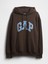 Erkek Kahverengi Heavyweight Oversized Logo Sweatshirt 2