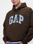 Erkek Kahverengi Heavyweight Oversized Logo Sweatshirt 3