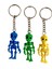 3 Tane Birlikte Hareketli Iskelet Anahtar Seti Sarı - Mavi - Yeşil Renkler Birlikte 1