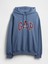 Erkek Mavi Heavyweight Oversized Logo Sweatshirt 2