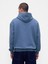 Erkek Mavi Heavyweight Oversized Logo Sweatshirt 4