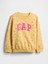 Kız Bebek Hardal Vintage Yumuşak Logo Sweatshirt 1