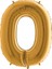 Rakam Balon Gold 0 Rakamı - 100CM 1